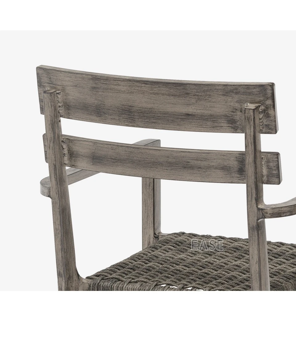 Customized Commercial Aluminum Twisted PE Rope Chairs Customized Commercial Aluminum Twisted PE Rope Chairs