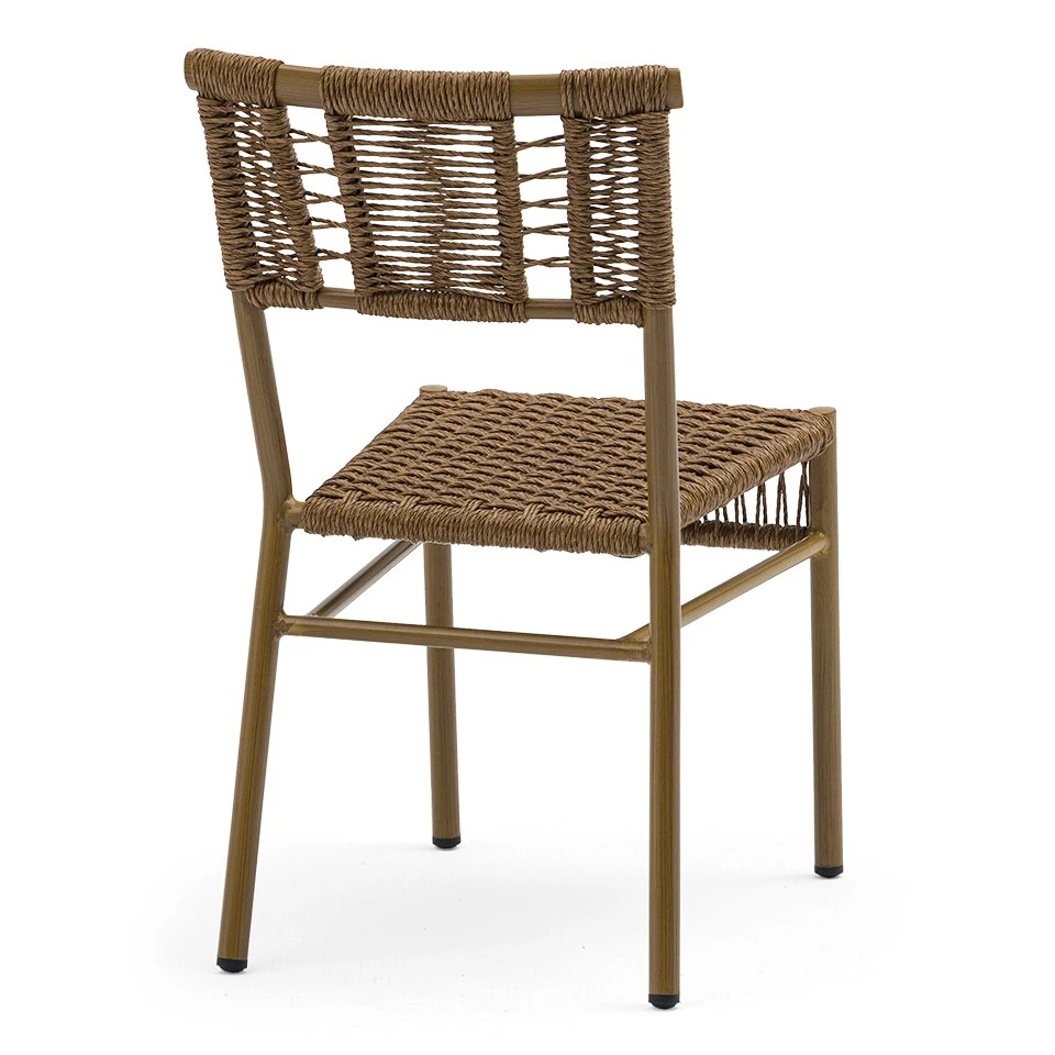 Resort Aluminum Twisted PE Rope Chairs factory