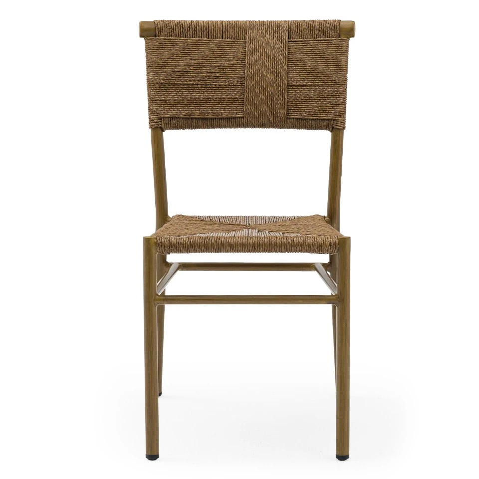 Restaurant Aluminum Twisted PE Rope Chairs suppliers