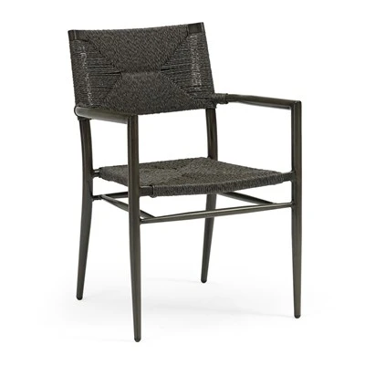Hotel Aluminum Twisted PE Rope Chairs